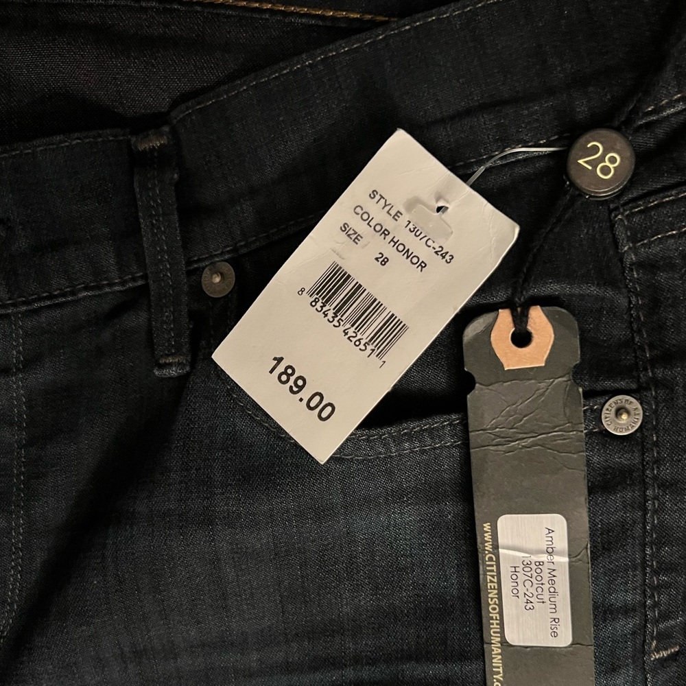 NWT Citizens of Humanity - Amber Medium Rise Bootcut size 28 - Picture 5 of 10